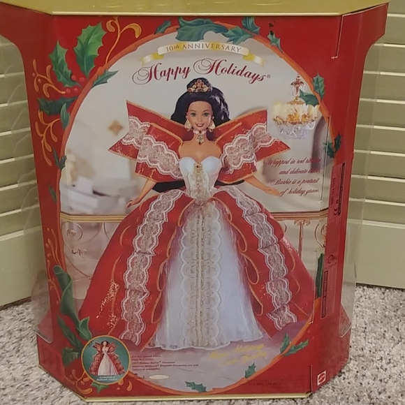 1997 10th Anniversary Holiday Barbie - Picture 3 of 4